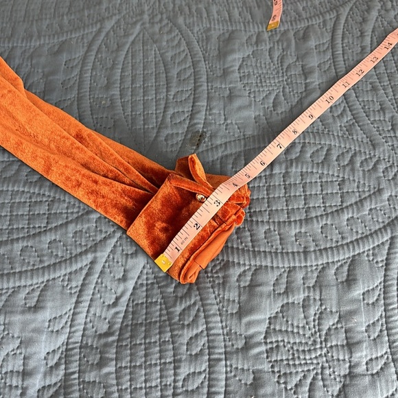 Women’s SHEIN Button Front Velvet Shirt Size 4 - Picture 10 of 11